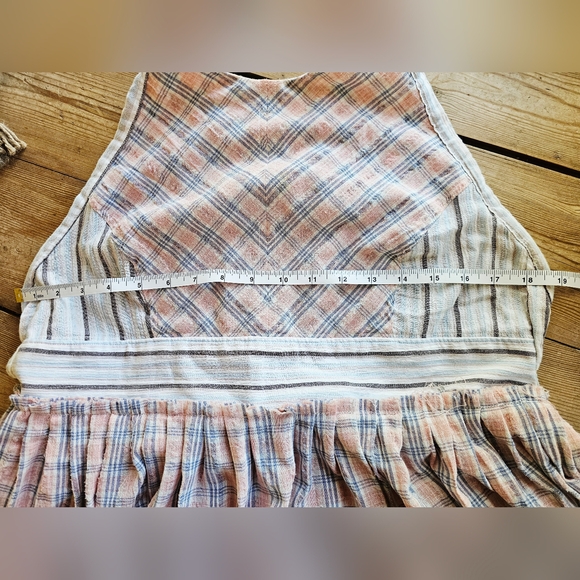 Like New Free People x Color Theory Plaid Midi Dress Sz M $128 Retail - Picture 14 of 15